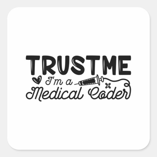 私はMedical Coder ICDプログラマコーディングである スクエアシール (正面)