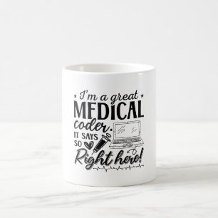 私はMedical Coder ICDプログラマー素晴らしコーディングである コーヒーマグカップ