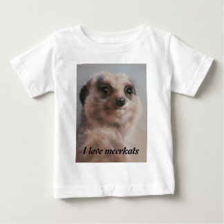 私はmeerkatsを愛します ベビーTシャツ