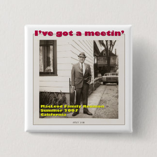 私はMeetinボタンを持っています 缶バッジ