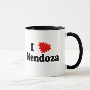 私はMendozaを愛します マグカップ