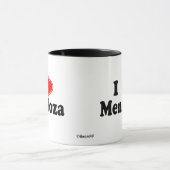 私はMendozaを愛します マグカップ (中央)