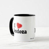 私はMendozaを愛します マグカップ (正面左)
