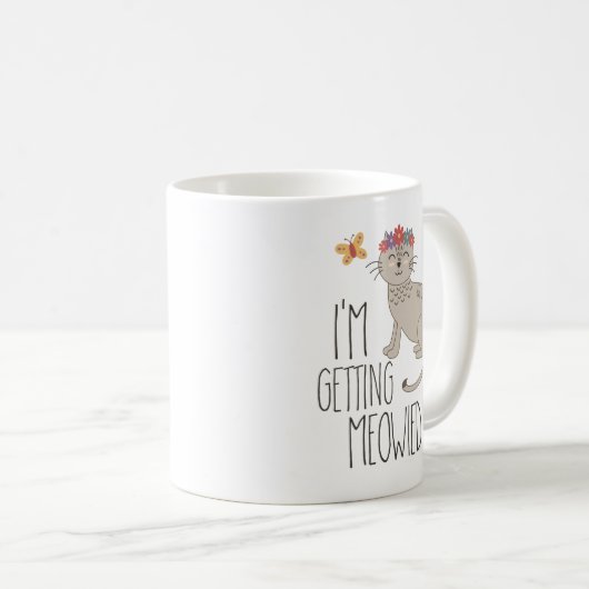 私はMeowied猫の結婚式を得ています コーヒーマグカップ (正面右)