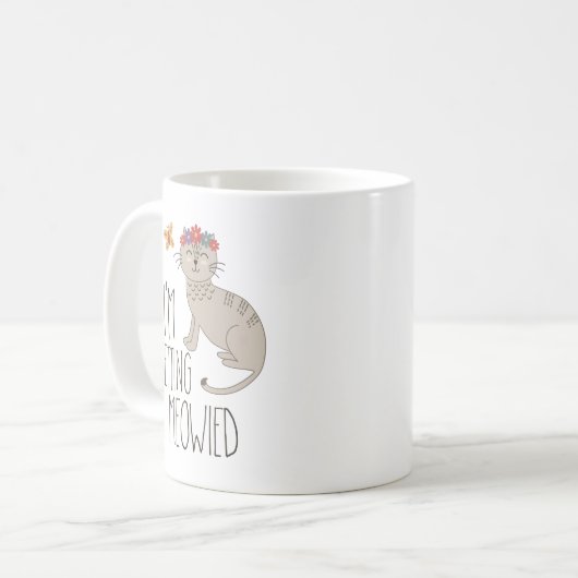 私はMeowied猫の結婚式を得ています コーヒーマグカップ (正面左)