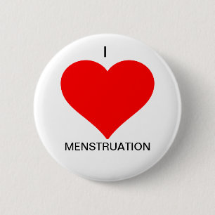 私はMesntruationボタンを愛します 缶バッジ