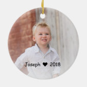私はmiのtíoのカスタム2の味方された写真のオーナメントを愛します セラミックオーナメント (裏面)