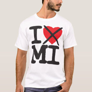 私はMI -ミシガン州--を憎みます Tシャツ
