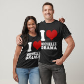 私はMichellオバマのTシャツを愛します Tシャツ (ユニセックス)