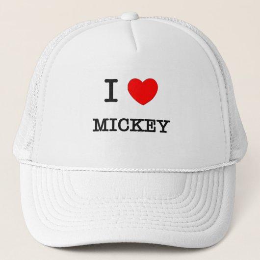 私はMickeyを愛します キャップ (正面)