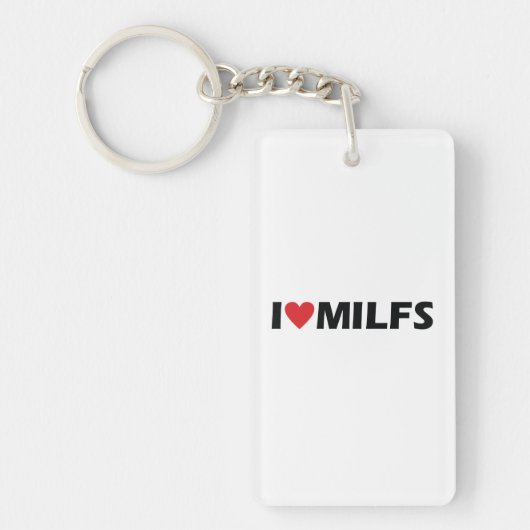 私はMILFSが大好き キーホルダー (正面)