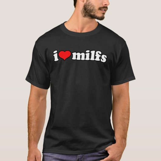 私はMILFs母の日の夫のジョーク私ハートミ Tシャツ (正面)