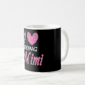 私はMiMi才であることを愛します コーヒーマグカップ (正面右)