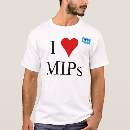 私はMIPs2 Tシャツを愛します Tシャツ (正面)