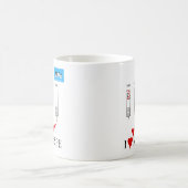 私はMISPEのマグを愛します コーヒーマグカップ (中央)