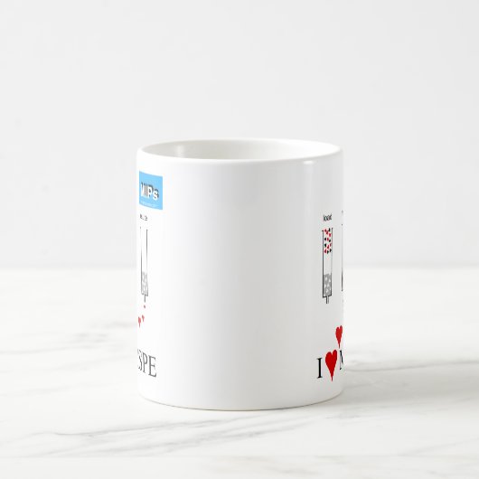 私はMISPEのマグを愛します コーヒーマグカップ (中央)