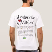 私はMitfordにむしろいます--私はMitfordを愛します Tシャツ (裏面)
