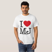 私はMJを愛します Tシャツ (正面フル)