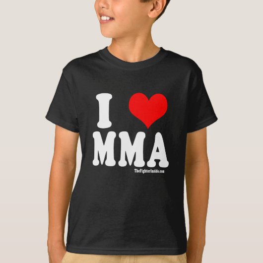 私はMMAを愛します Tシャツ (正面)