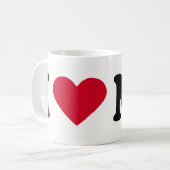 私はMOを愛します コーヒーマグカップ (正面左)