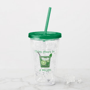 "私はMojitoに"のカクテルそこにいます アクリルタンブラー