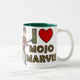 私はMojo Marvisを愛します ツートーンマグカップ