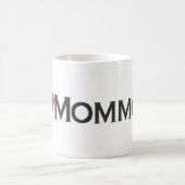 私はmommomを愛します コーヒーマグカップ (中央)