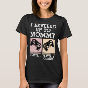 私はMommy Video Game Player Gamer Mothまでレベルアップ Tシャツ