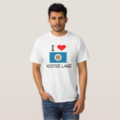 私はmoose湖ミネソタを愛します tシャツ (正面フル)