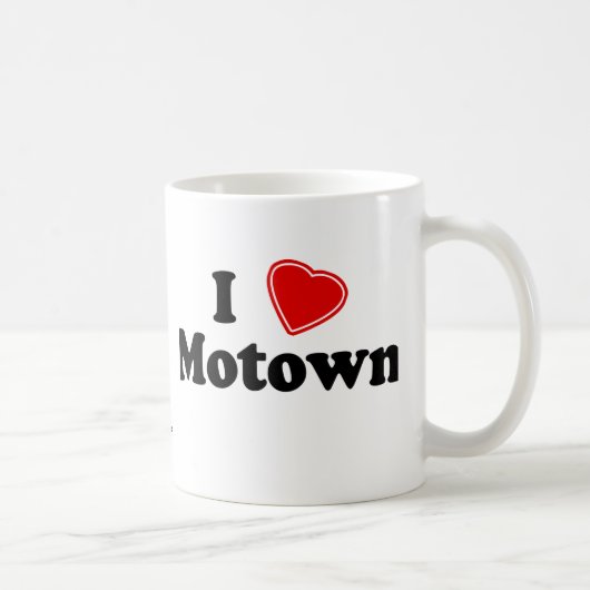 私はMotownを愛します コーヒーマグカップ (右)