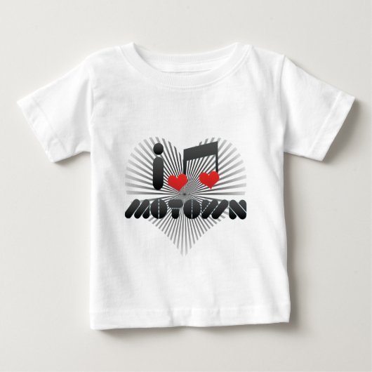 私はMotownを愛します ベビーTシャツ (正面)