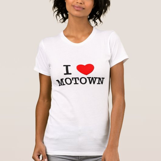 私はMotownを愛します Tシャツ (正面)