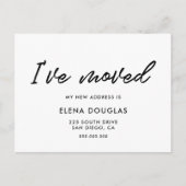 私はMoving発表を移モダン動した ポストカード (正面)