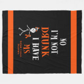 私はMSを飲持っていない。 フリースブランケット (正面(横))