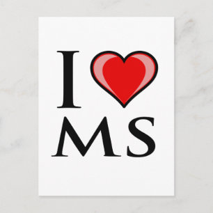 私はMS – ミシシッピが好き ポストカード