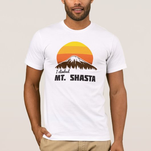 私はMt. Shastaに上りました Tシャツ (正面)