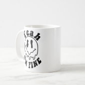 私はMug-Tea時間素晴らしおもしろいデザインギフトアイディア コーヒーマグカップ (正面左)