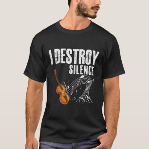 私はMusのために静おもしろいかなバイオリンのミームをおもしろい破壊する Tシャツ