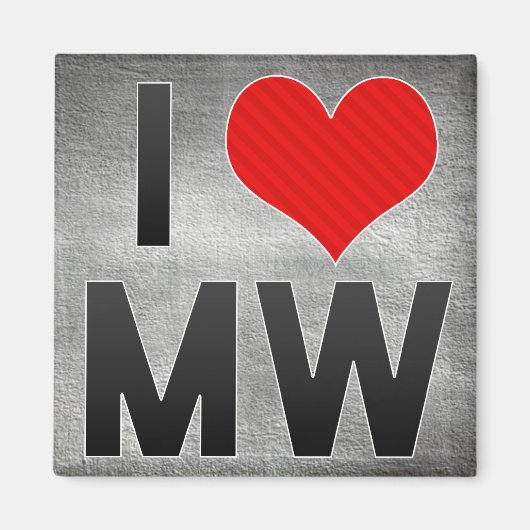 私はMWが大好き マグネット (正面)