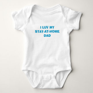 私はMYSTAY-AT-HOMEDADをLOVE ベビーボディスーツ