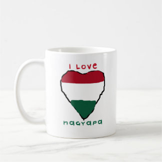 私はNagyapaのマグを愛します コーヒーマグカップ