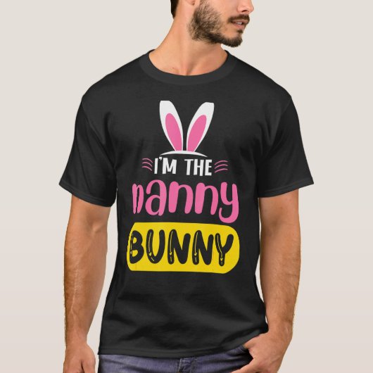 私はNanny Bunny Rabbit耳の卵のイースターデー Tシャツ (正面)