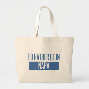 私はNapaにむしろいます ラージトートバッグ