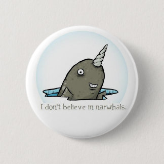 私はnarwhals.で信じません 缶バッジ