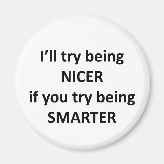 私はNCerであってみもしてみる頭が切れる マグネット (正面)