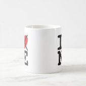 私はNE -ネブラスカ--を憎みます コーヒーマグカップ (中央)