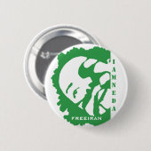 私はNEDAイランの緑ボタンです 缶バッジ (正面&裏面)