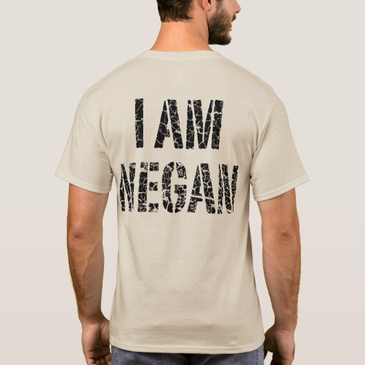 私はNEGANです Tシャツ (裏面)
