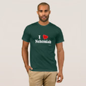 私はNehemiahを愛します Tシャツ (正面フル)