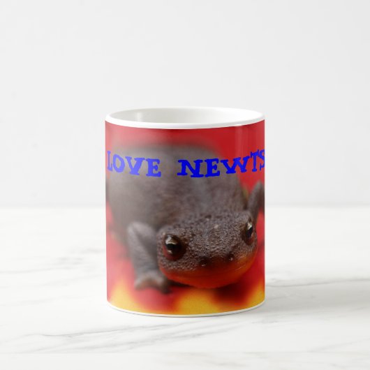 私はNewtsのマグを愛します コーヒーマグカップ (中央)